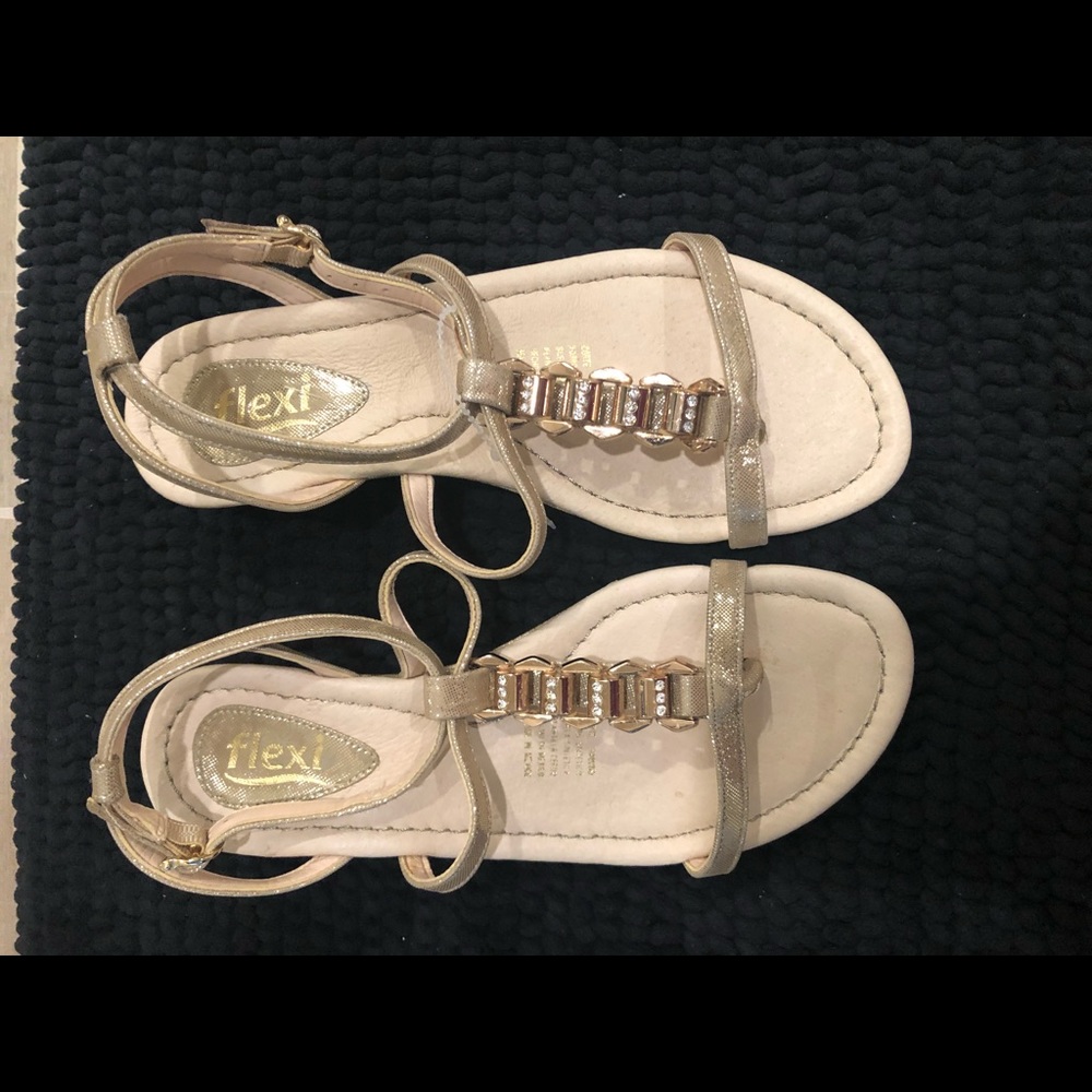 “SOLD” Gold sandals